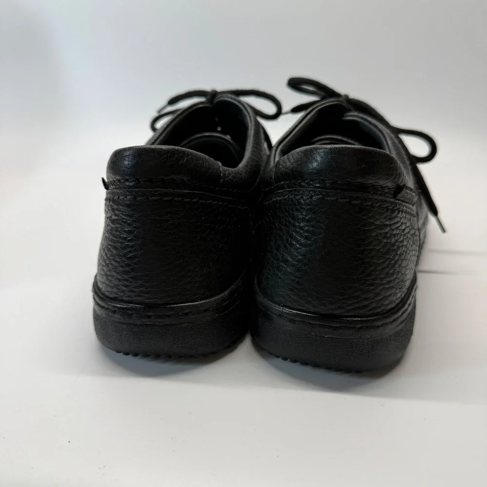 Mephisto Trampolins Shoes Mens 11.5 Black Pebble Grain Leather Comfort